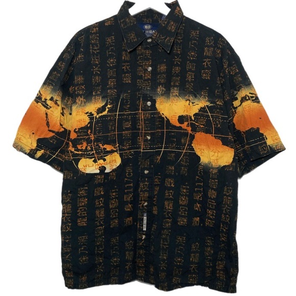 Wu-Wear Other - Wu Wear Shirt Mens Large Wu Tang Clan Vintage 90s Hip Hop World AOP Button Up